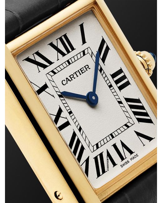 Cartier Black Tank Louis 18-Karat Watch, Ref. Wgta0343 for men