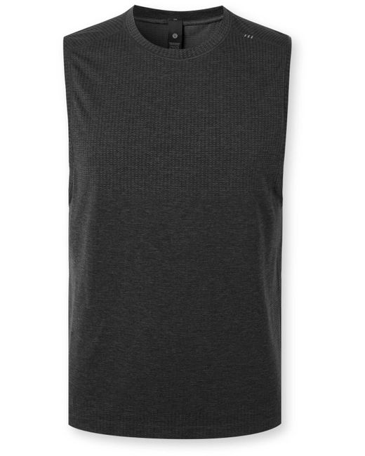 lululemon athletica Black Metal Vent Tech 2.5 Stretch-mesh Tank Top for men