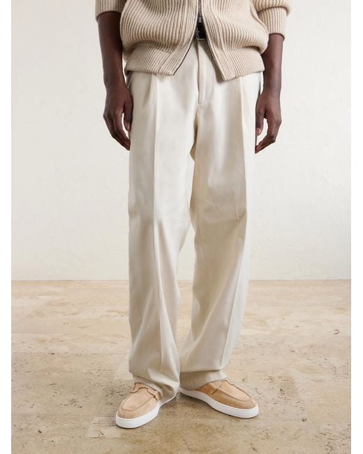 Christian Louboutin Natural Harold Suede Loafers for men