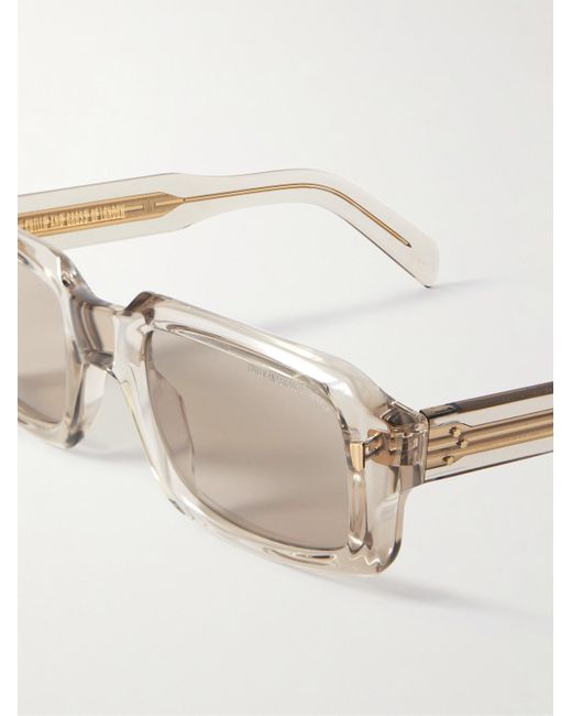 Cutler & Gross Natural Rectangle-frame Acetate Sunglasses for men