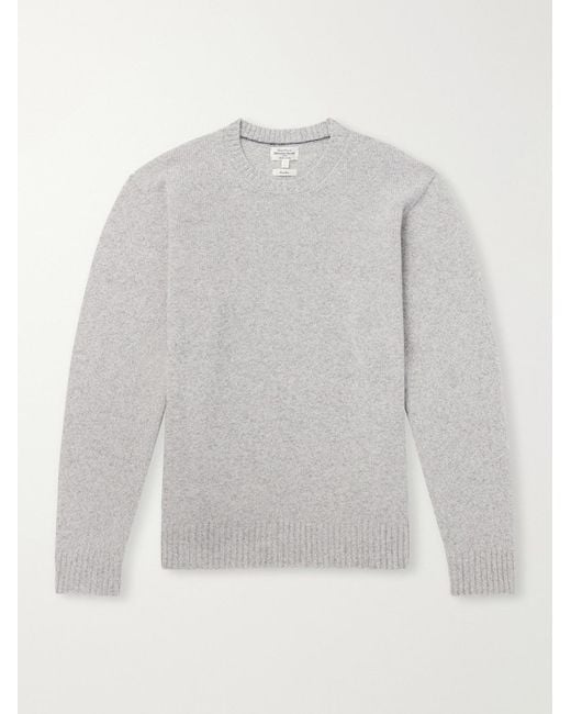 Hartford White Wool Sweater for men