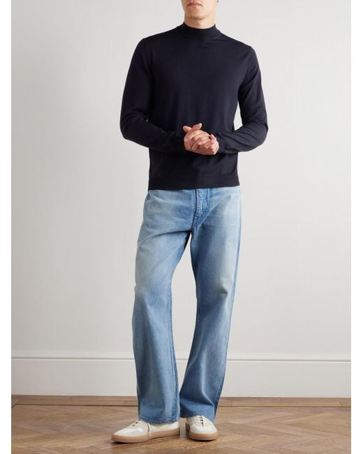 Pullover di Incotex in Blue da Uomo
