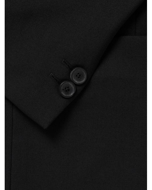 Giacca slim-fit in twill di lana di Mr P. in Black da Uomo