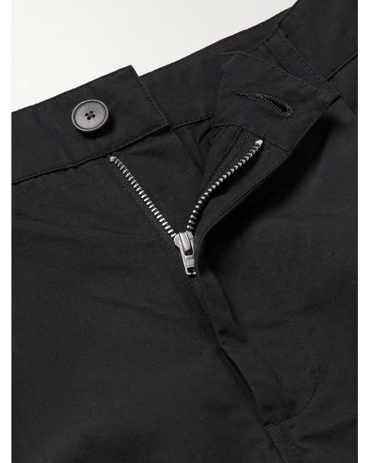 Folk Black Wide-leg Pleated Cotton And Linen-blend Twill Trousers for men