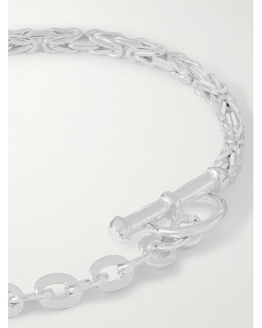 Alice Made This Natural Romeo And Juliet Sterling Silver Chain Bracelet for men