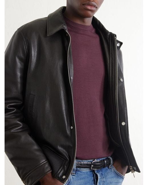 Canali Purple Wool Sweater for men