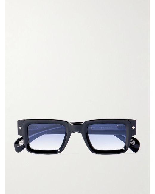 sato Blue Cervantes Square-frame Acetate Sunglasses for men