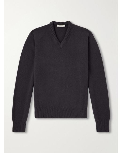 Lemaire Blue Cashmere Sweater for men