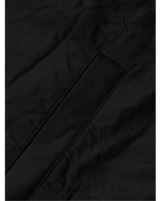 Gilet in popeline di lana Super 120s di Auralee in Black da Uomo