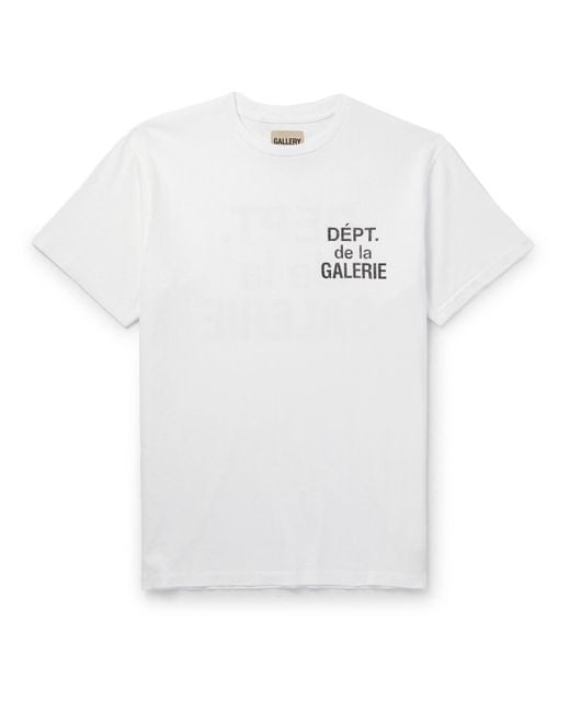 GALLERY DEPT. White Logo-printed Cotton-jersey T-shirt for men