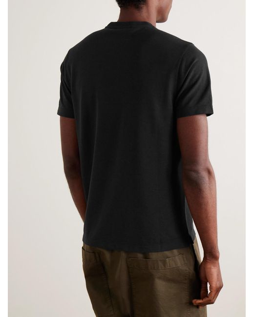 Slowear Black Slim-Fit Icecotton T-Shirt for men