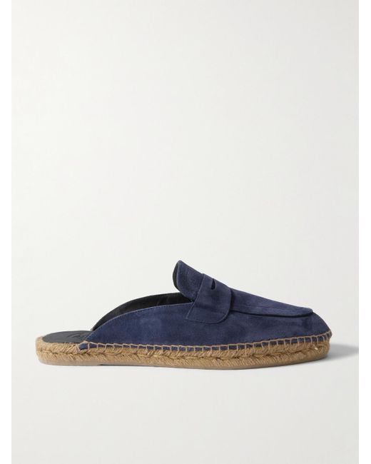 Castaner Nando Espadrilles aus Veloursleder mit offener Fersenpartie in Blue für Herren