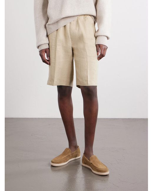 Mr P. White Suede Espadrilles for men