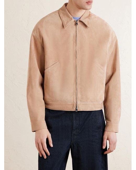 Valstar Natural Stan Suede Bomber Jacket for men