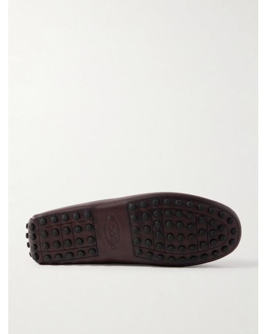Tod's Gommino Mokassins aus Leder mit Logoprägung in Red für Herren