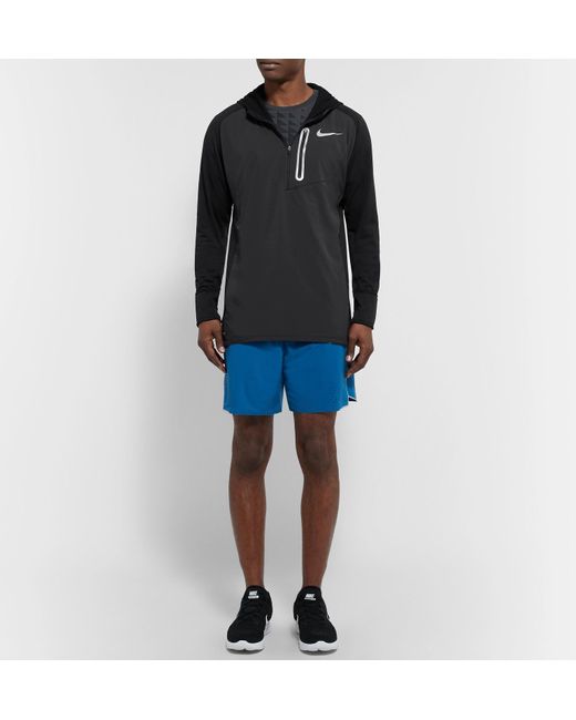 Nike Fleece Therma Sphere Element Hybrid Dri-fit Half-zip Hoodie in Black  for Men | Lyst