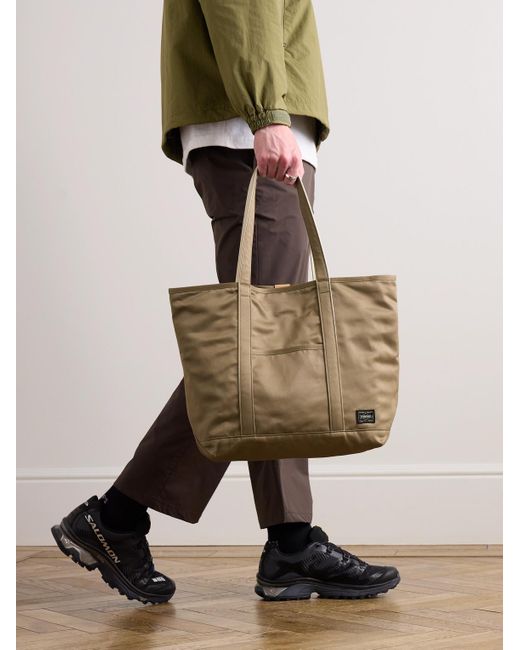 Tote bag in twill Weapon di Porter-Yoshida and Co in Natural da Uomo