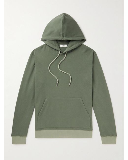 Mr P. Green Cotton-Jersey Hoodie for men