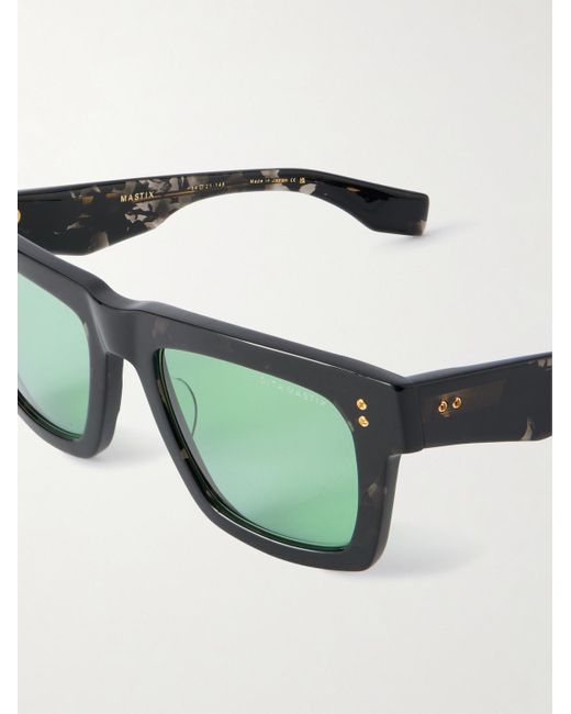Dita Eyewear Green Mastix Square-Frame Tortoiseshell Acetate Sunglasses for men