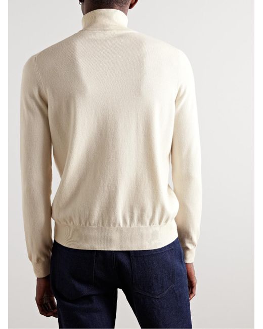 Loro Piana Natural Slim-Fit Baby Cashmere Rollneck Sweater for men