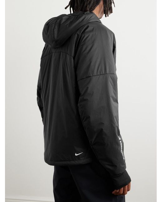 Nike Black Acg Rope De Dope Logo-print Padded Shell Jacket for men