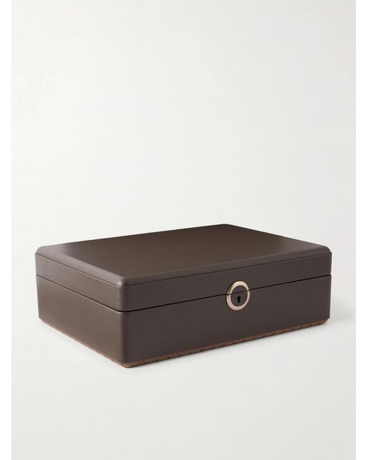 Wolf Brown Earth 5 Piece Watch Box for men