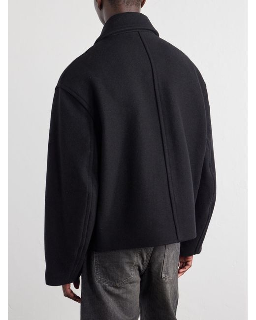 Studio Nicholson Black Wool And Cashmere-Blend Zip-Up Blouson Jacket for men