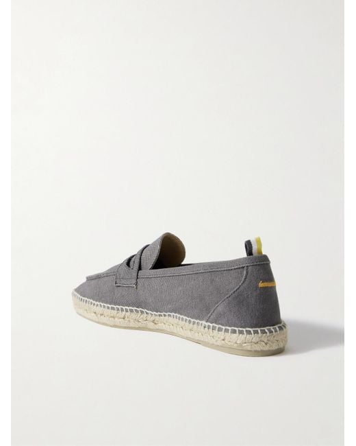Castaner Gray Nacho Canvas Espadrilles for men