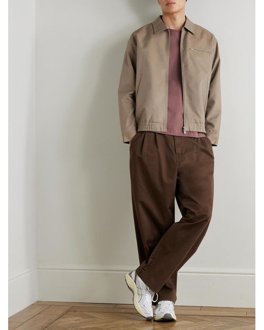 NN07 Natural Gideon 80038 Organic Cotton-Twill Blouson Jacket for men