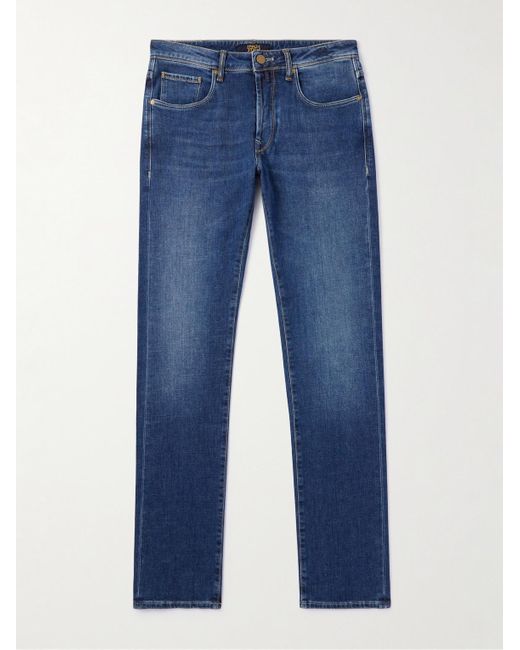 Incotex Blue Straight-leg Jeans for men