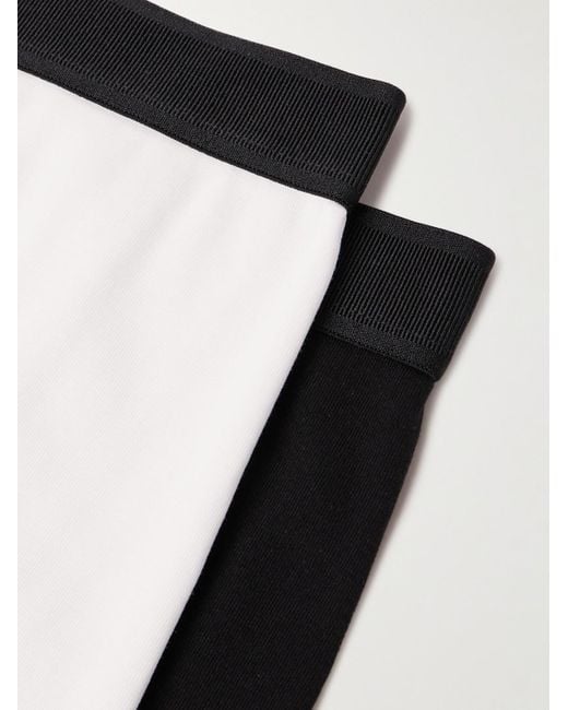 Tom Ford Black Two-Pack Stretch-Cotton Jersey Boxer Briefs for men