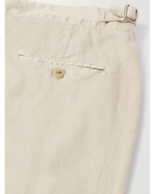 Loro Piana Natural Straight-leg Linen-blend Trousers for men
