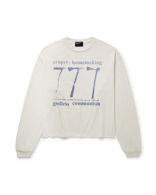 Enfants Riches Deprimes White 777 Printed Cotton-Jersey T-Shirt for men