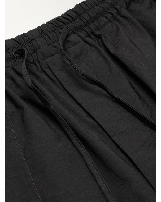Loewe Black Paula's Ibiza Straight-leg Cropped Cotton-blend Drawstring Trousers for men
