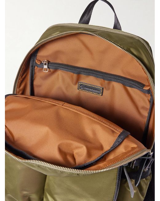 Master Piece Green Lightning Cordura-Trimmed Nylon-Twill Backpack for men