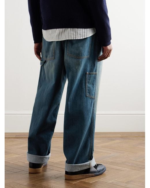 Jeans a gamba larga di Maison Margiela in Blue da Uomo