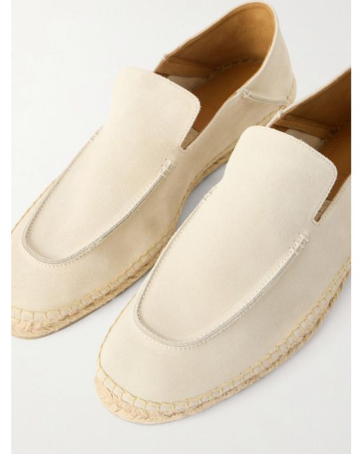 Tom Ford Natural Finn Collapsible-heel Suede Espadrilles for men