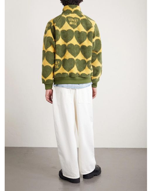 Human Made Yellow Heart Fleece Jacket for men