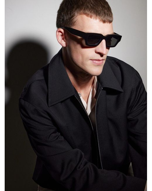Oliver Peoples Blue Jil Sander Edition 6 Square-Frame Acetate Sunglasses for men