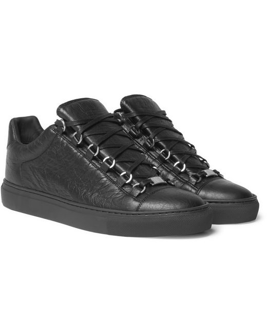 balenciaga leather trainers