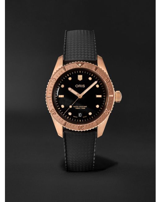 Oris Black Divers-sixty Five Automatic 38mm Bronze Watch for men