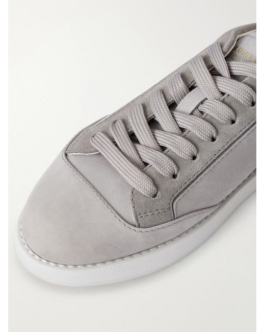 Brunello Cucinelli Gray Suede Sneakers for men
