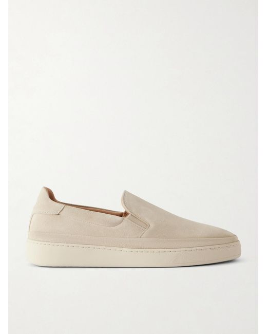 Mulo Natural Suede Slip-On Sneakers for men