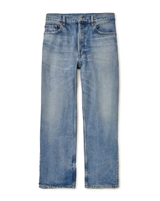 Saint Laurent Blue Mick Straight-leg Jeans for men