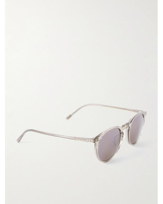 Oliver Peoples Natural O'malley Round-frame Acetate Sunglasses for men