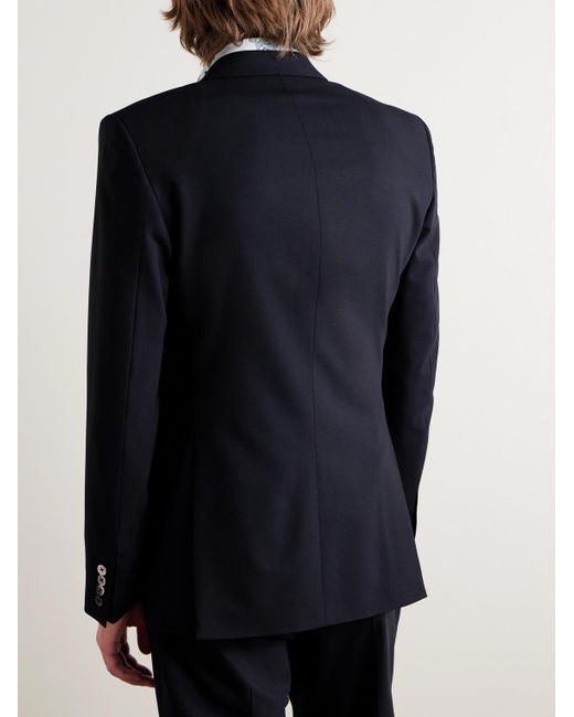 Favourbrook Blue Newport Slim-Fit Wool-Blend Suit Jacket for men