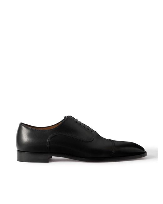 Christian Louboutin Seriox Cap-Toe Leather Oxford Shoes in  display picture 1