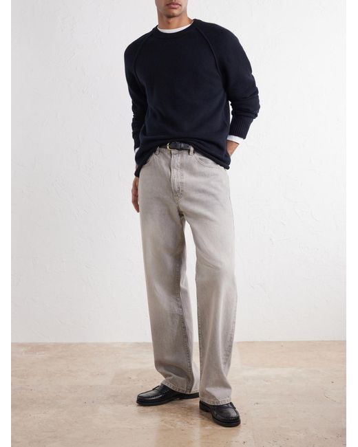 James Perse Blue Cashmere Sweater for men