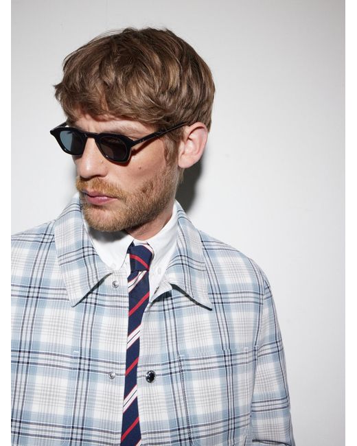 Thom Browne Black Round-Frame Acetate Sunglasses for men