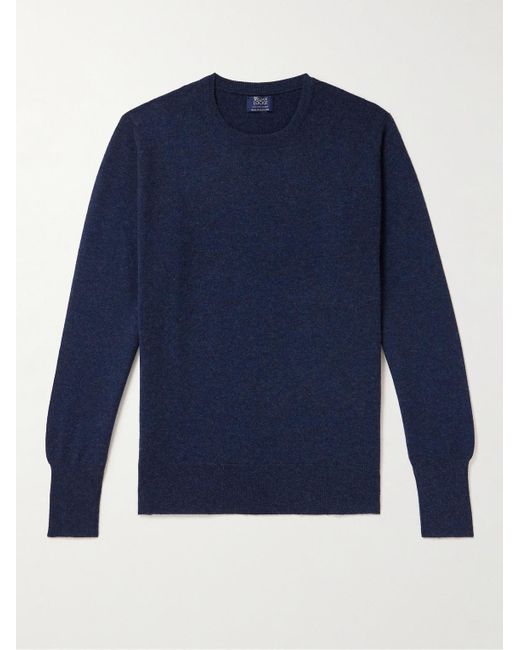 William Lockie Blue Oxton Cashmere Sweater for men
